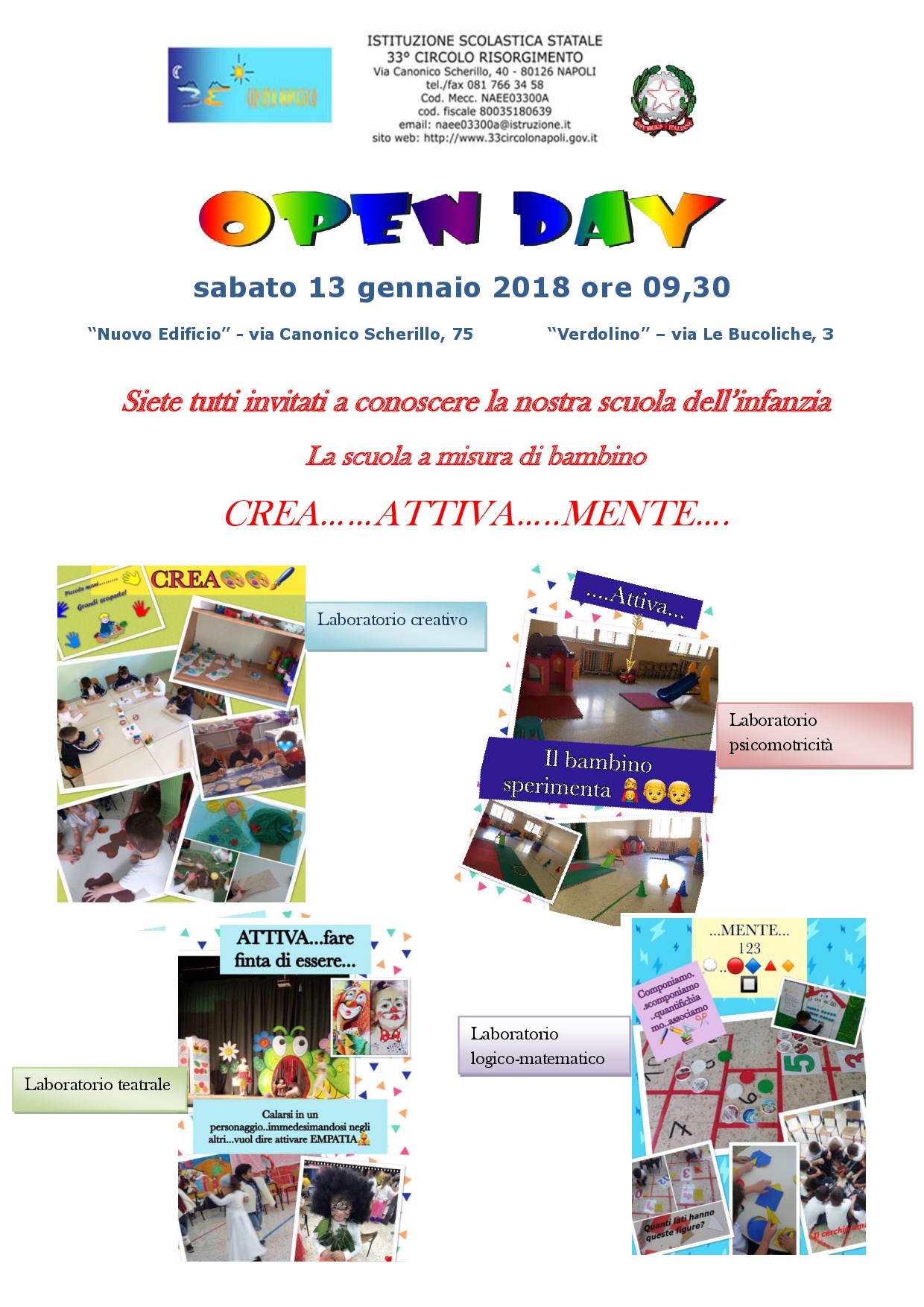 Open day infanzia